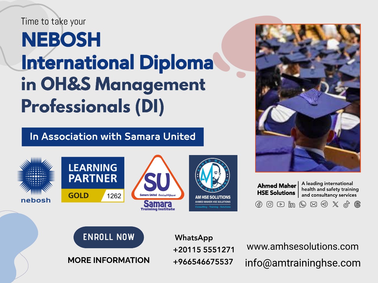 NEBOSH International Diploma in OH&S Management Professionals (DI)